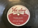 Vee-Jay 188 John Lee Hooker 78 every night/ trouble blues 78 rpm Post-War Vg-