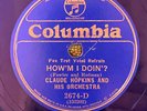Columbia 2674D Claude Hopkins & His Orchest  MUSH MOUTH  1932 jazz 78rpm  EE-