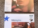 TAYLOR SWIFT MIDNIGHTS VINYL w/HAND SIGNED PHOTO Moonstone Blue & Jade Green OOP