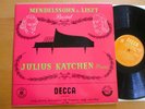 LXT 2838 ED1 Julius Katchen Mendelssohn & Liszt Recital Decca 1st O/G Mono EX
