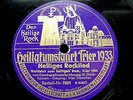 0113/ANSPRACHE BISCHOF BORNEWASSER- HEILIGES ROCKLIED-Trier 1933-78rpm Schellack