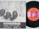NOVEMBER Tillbaks Till Stockholm RARE 45 non-LP swedish HEAVY psych prog HEAR