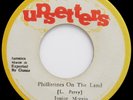 Junior Mervin PHILLISTINES ON THE LAND  Classic UPSETTERS REGGAE 45 NM