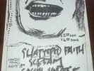 Vintage 80’s Shattered Faith Scream Social Unrest Punk Flyer Minor Threat Rare