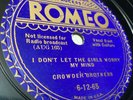 CROWDER BROTHERS 78 RPM WORRIED BLUES 1930's