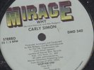Orig '82 Promo Only CARLY SIMON / CHIC Why 12'' Mirage EX