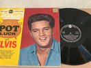 1962 ELVIS PRESLEY GERMAN GERMANY LP POT LUCK LIVING STEREO ARMY PX STICKER VG++