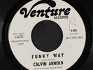 CALVIN ARNOLD: funky way / snatchin' back Venture Records (3) 7
