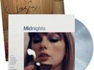Taylor Swift Midnight Moonstone Blue Vinyl LP Record With Hand Signed Photo New