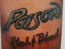 POISON Flesh & Blood 1990 LP GLAM/HAIR METAL ORG PRS BANNED COVER RARE VINYL
