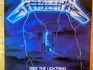Metallica 'Ride the Lightning' (1989 reissue?) black vinyl LP record