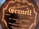 Gennett 6132 Ross Gorman Virginia PARDON THE GLOVE  78 rpm  Hot Dance 1927 E- hc