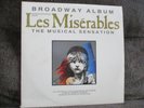 LES MISERABLES BROADWAY ALBUM THE MUSICAL SENSATION vinyl 2 LP record RARE