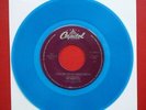 The Beatles  RARE ( WHILE MY GUITAR GENTLY WEEPS ) MINT  BLUE VINYL 45  HARRISON