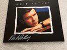 RICK ASTLEY LIMITED SIGNED NEVER GONNA GIVE YOU UP LIMITED BLUE VINYL PWL
