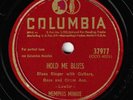 BLUES - MEMPHIS MINNIE (COLUMBIA 37977) HOLD ME BLUES / KILLER DILLER