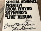 LYNYRD SKYNYRD SPECIAL ADVANCE PREVIEW ONE MORE FROM THE ROAD RED COLORED VINYL
