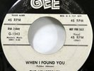 the HEARTBEATS 45 When I found You / Hands Off My Baby GEE doowop VG++  Kz 1007