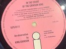 KING CRIMSON - IN THE COURT OF THE CRIMSON KING  - PINK ISLAND - STEREO 