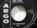 the MONOTONES 45 Legend of Sleepy Hollow / Soft Shadows ARGO dwop VG++    Sw 29