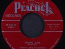 JOHNNY OTIS & PEACOCKS: young girl / rock me baby PEACOCK 7