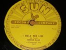 RARE ROCKABILLY Johnny Cash SUN Records 241 I Walk The Line Get Rhythm 78 rpm