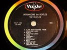 INTRODUCING THE BEATLES Version 1 Vee Jay 64 Lp Disc with 45 sized labels (READ)