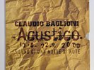 CLAUDIO BAGLIONI ACUSTICO TRIPLO LP ORIGINALE  13/8 22/9 2000 SONY MUSIC 991118