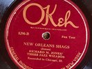 Okeh 8290 Richard M Jones 3 Jazz Wizards NEW ORLEANS SHAGS  78 rpm jazz  1926 E-