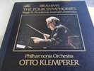 BRAHMS THE FOUR SYMPHONIES 4 LP BOX OTTO KLEMPERER C110