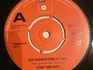 Cindy & Bert UK Promo EUROVISION 1974 Our Summer Song Of Love / Spanish Guitars