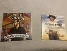George Strait Icons 2017 & This One's For You Too by Luke Combs 2018 Vinyl LP NM