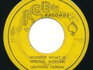 LIGHTNIN' HOPKINS - Wonder What Is Wrong / Bad Boogie - ACE - Blues R&B 45