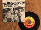 THE BEACH BOYS - BARBARA ANN / GIRL DON'T TELL ME, CAPITOL 5561, 45 RPM  W/ PS