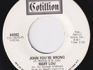 MARY LOU John You're Wrong RARE sister funk 45 northern soul deep soul LISTEN