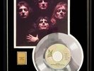 QUEEN BOHEMIAN RHAPSODY 45 RPM WHITE GOLD PLATINUM TONE RECORD NON RIAA AWARD
