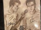 Jeff Beck Johnny Depp 18 BOTH Signed Autographed Gold Vinyl LP