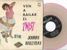 JOHNNY  HALLYDAY EP Espagne 1962 Viens danser le Twist +3 VINYLE ROUGE