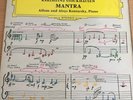 KARLHEINZ STOCKHAUSEN : MANTRA KONTARSKY - DGG 1971 LP Vinyl Album RARE