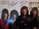 KISS ALL complete AUTOGRAPHED LICK IT UP LP 1983 VINYL
