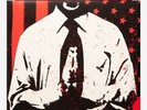 BAD RELIGION-THE EMPIRE STRIKES FIRST LP RED & BLACK MARBLE VINYL x/600 NOFX