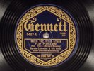 78 RPM - Bernie Cummins & His Orch, Gennett 5467  When The Dixie Stars, E Jazz