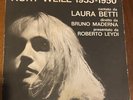 KURT WEILL 1933-1950 LP LAURA BETTI BRUNO MADERNA BOOKLET '64 RICORDI SMRL 6032.