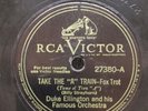 78RPM Take the A Train Sidewalks of New York Duke Ellington RCA Victor 27380 A23