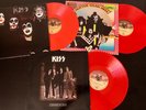 KISS 1977 UK PYE Red Vinyl 3 LP Set - Kiss, Hotter Than Hell, Dressed to Kill