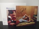 Taylor Swift Midnight Moonstone Blue Vinyl LP Record Hand Signed Photo Heart #Y