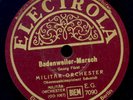 MILITÄR-ORCHESTER Badenweiler-Marsch / Deutschlandlied Schellackplatte S6577