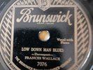 78 Rpm Prewar Blues Frances Wallace Low Down Man Blues E Condition