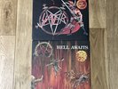 Slayer Bundle Show No Mercy Ltd 1LP Orange Red Melt Vinyl Poster & Hell Awaits