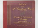 Decca Presents A Christmas Carol Dickens Ronald Colman 3 Record Vinyl Set 290